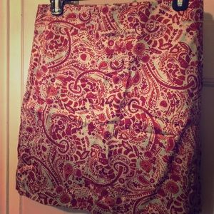 Silk paisley skirt